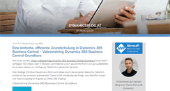 Desktop Screenshot of dynamicsblog.at
